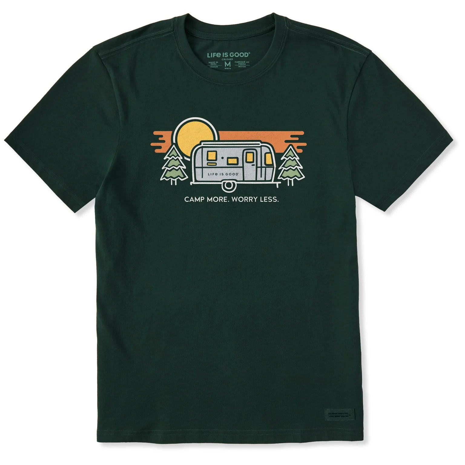 Airstream Camp More Worry Less Men's T-Shirt by Life is Good®
