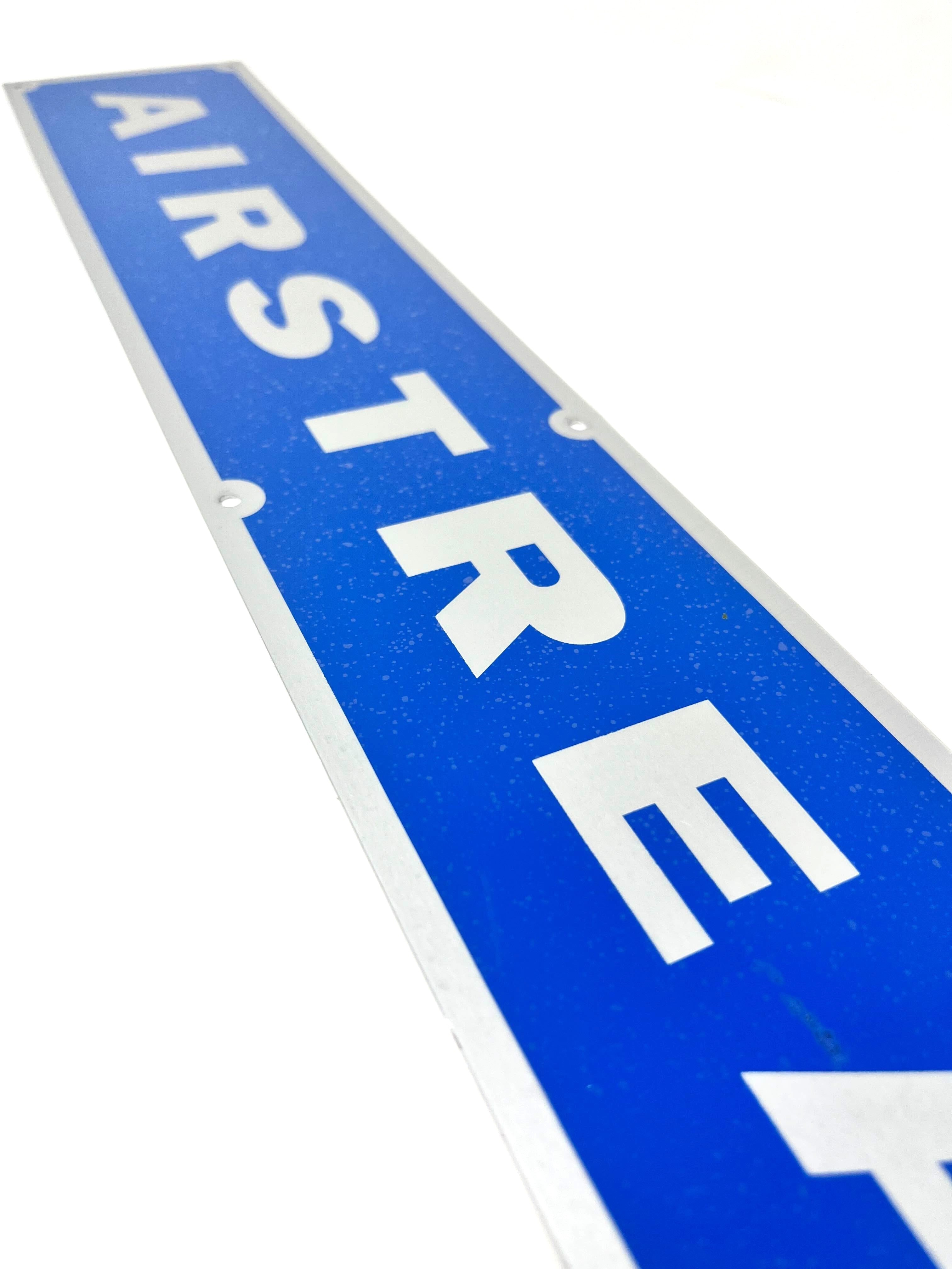 Airstream 1960's Aluminum Blue Logo Nameplate | Part # 51101WR