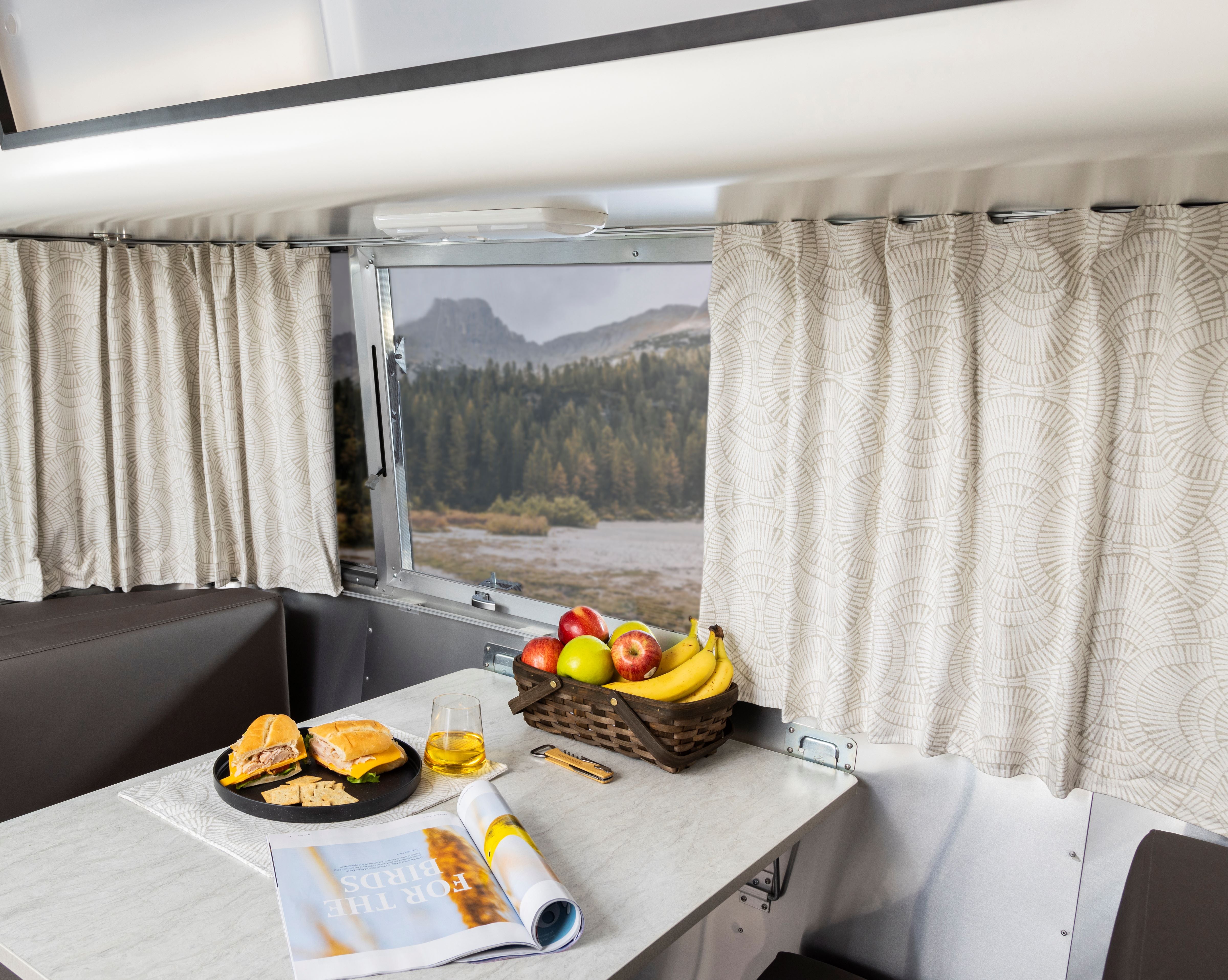 Airstream Printed Custom Curtains for Pan America Travel Trailers