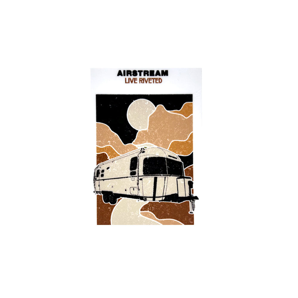 Airstream Trailer Live Riveted Sticker
