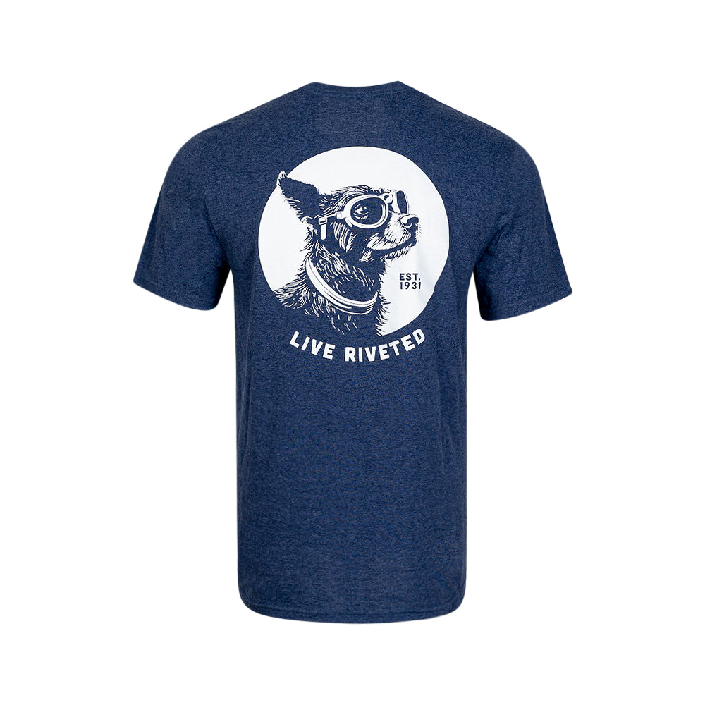 Airstream Dog with Goggles Tri-Blend T-Shirt