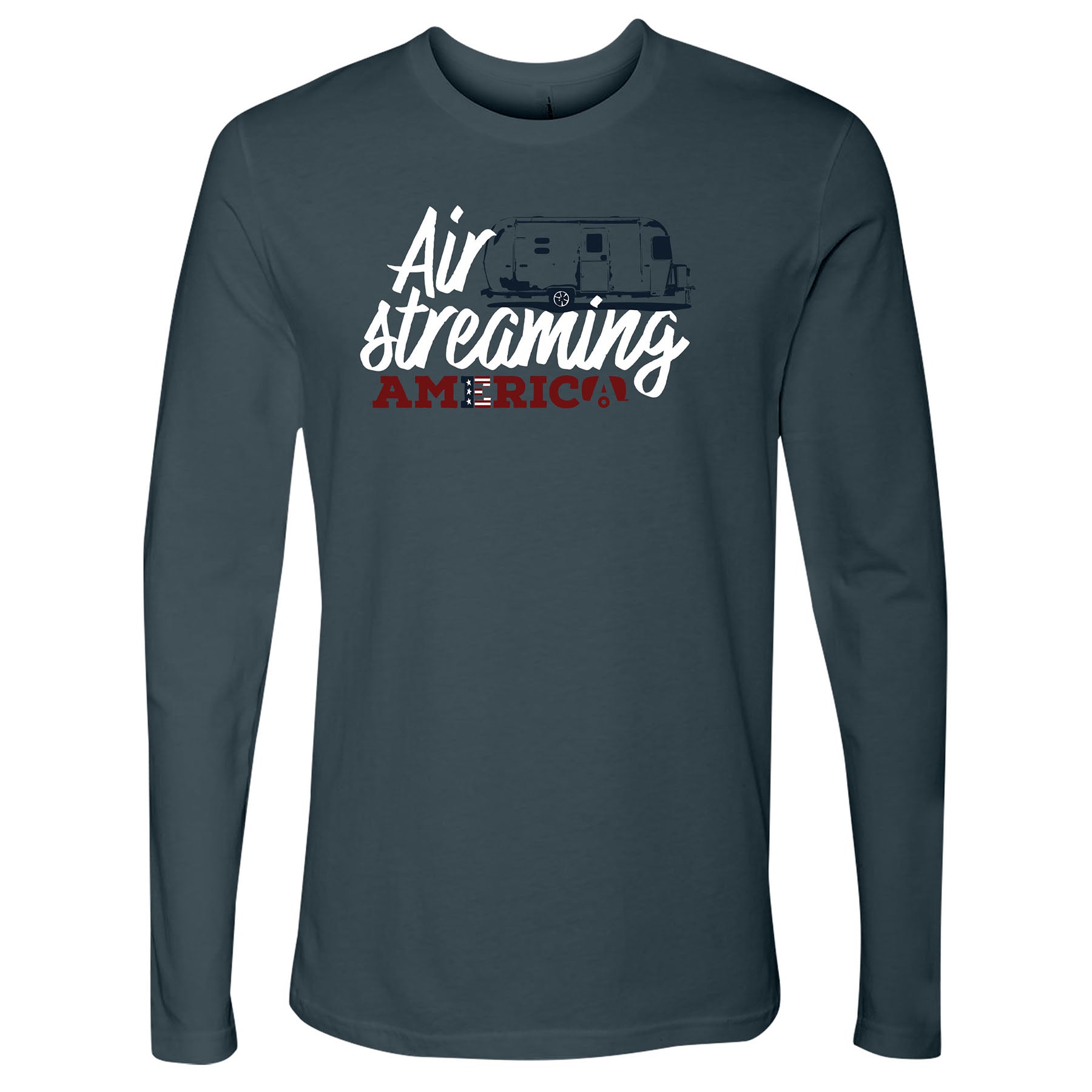 AirStreaming America Travel Trailer Long Sleeve T-Shirt