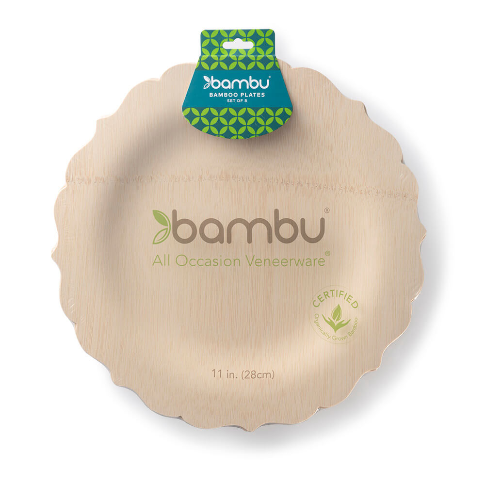 Biodegradable Bamboo Fancy Plates
