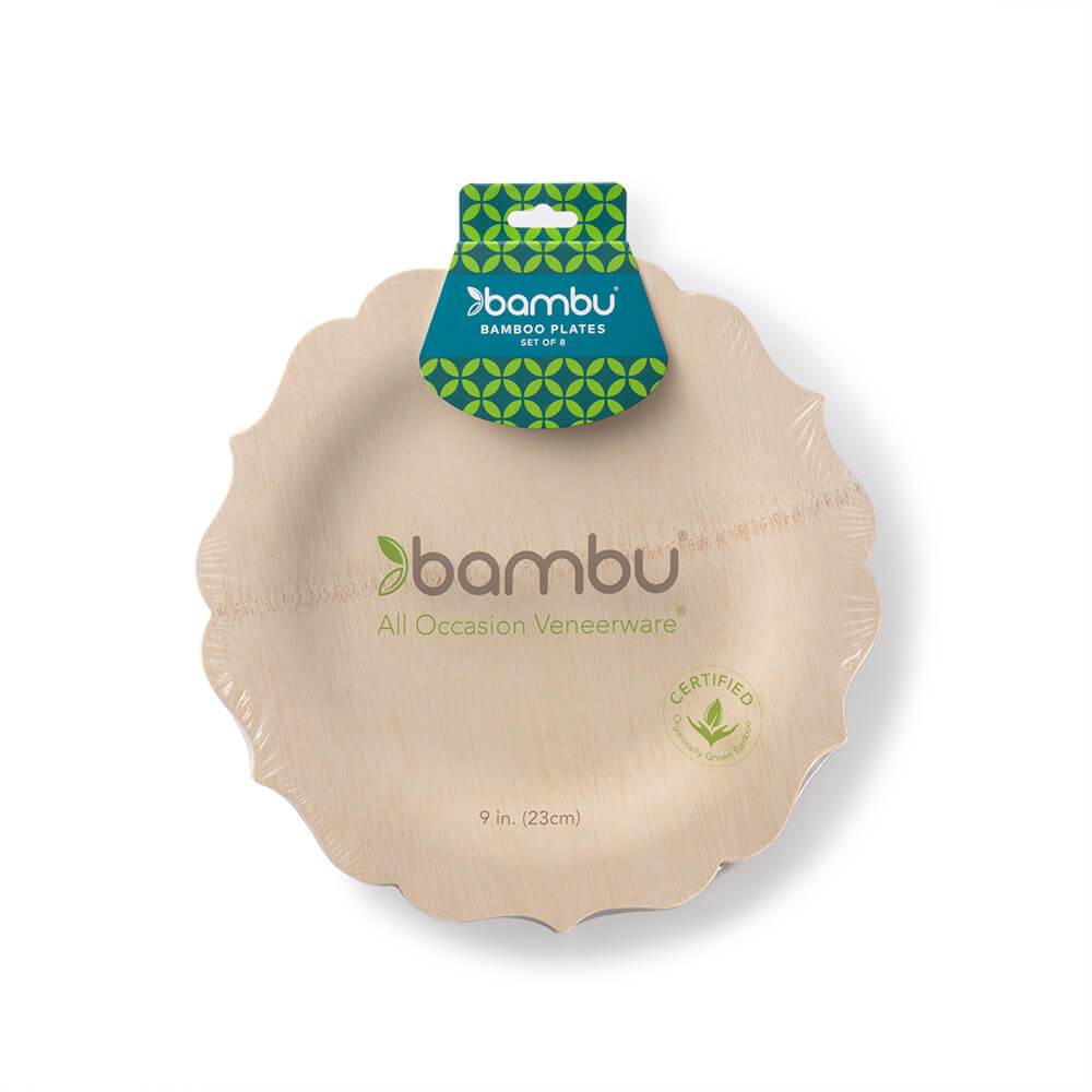 Biodegradable Bamboo Fancy Plates