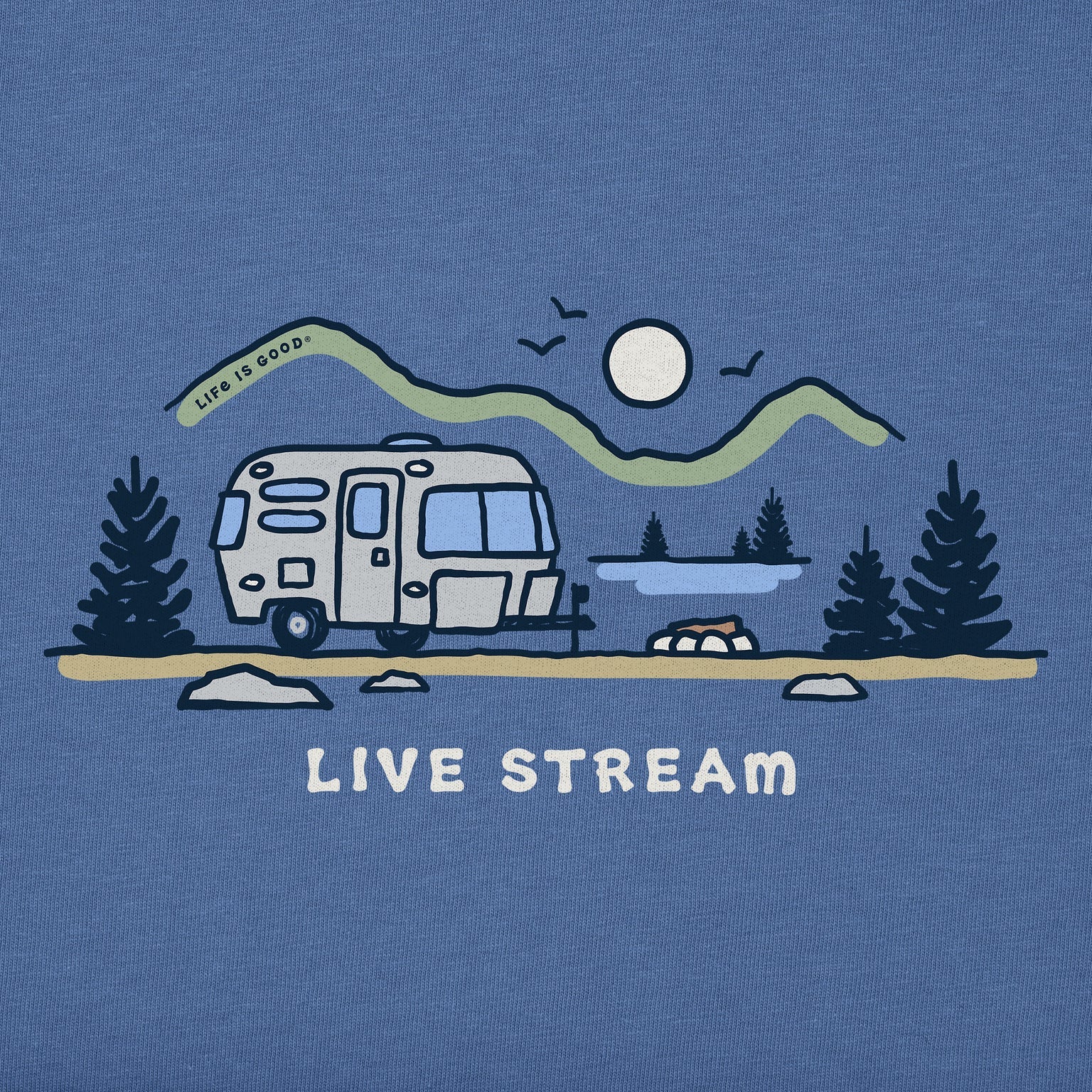 Airstream Live Stream Crusher T-Shirt by Life is Good®