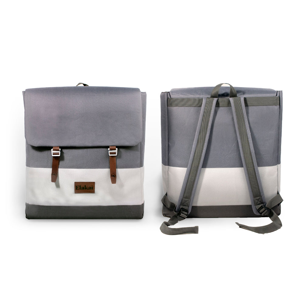 Grey Elakai Social Pong Carrying Bag Front And Back View