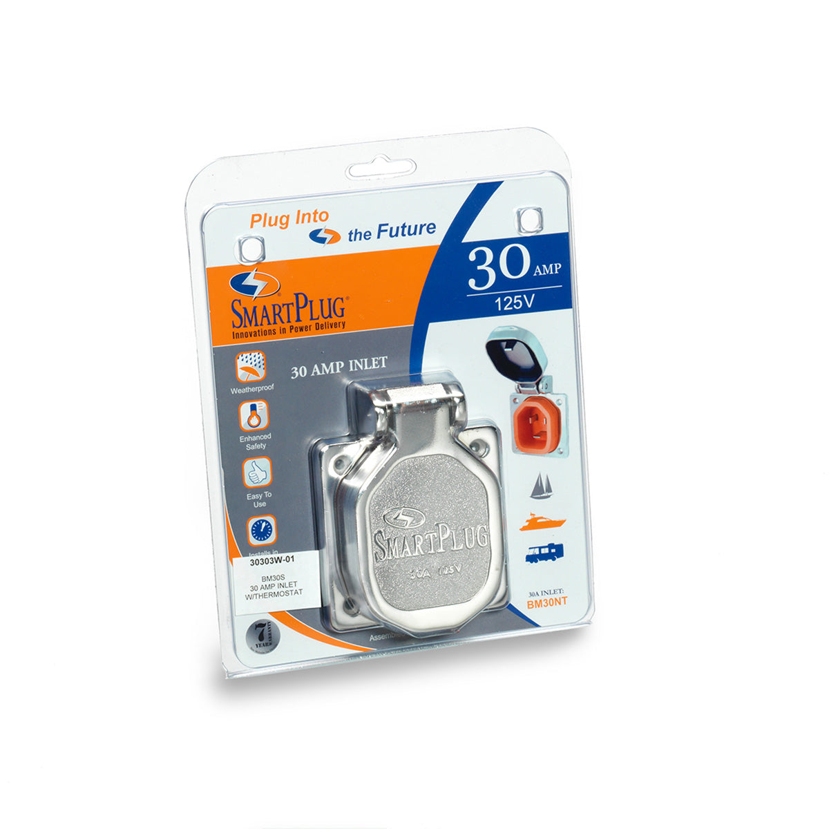 AIRMKT eCom PN 30303W-01 SmartPlug 30 Amp Inlet-BM30S 42010 WEB