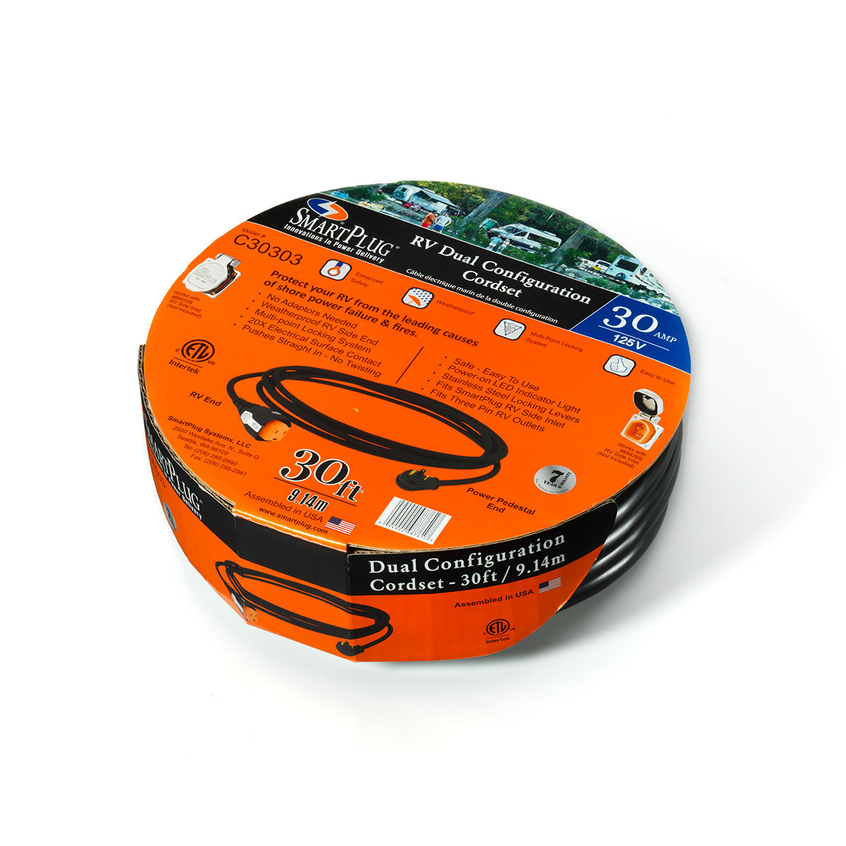 AIRMKT eCom PN 30303W-02 SmartPlug 30 Amp RV Cordset-C30303 41998 WEB
