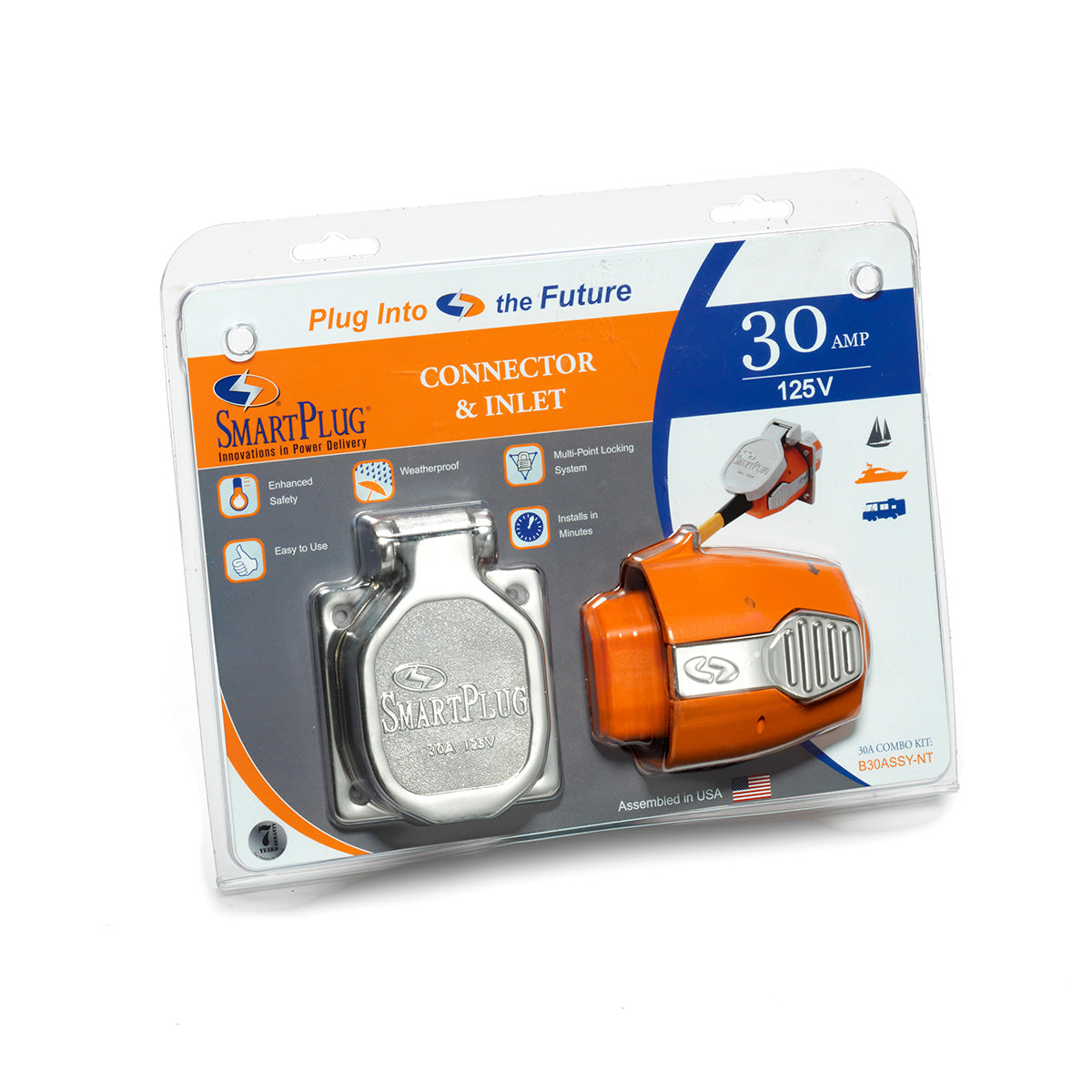 AIRMKT eCom PN 30303W-04 SmartPlug 30 Amp Inlet and Connector Kit B30ASSYNT 42021 WEB