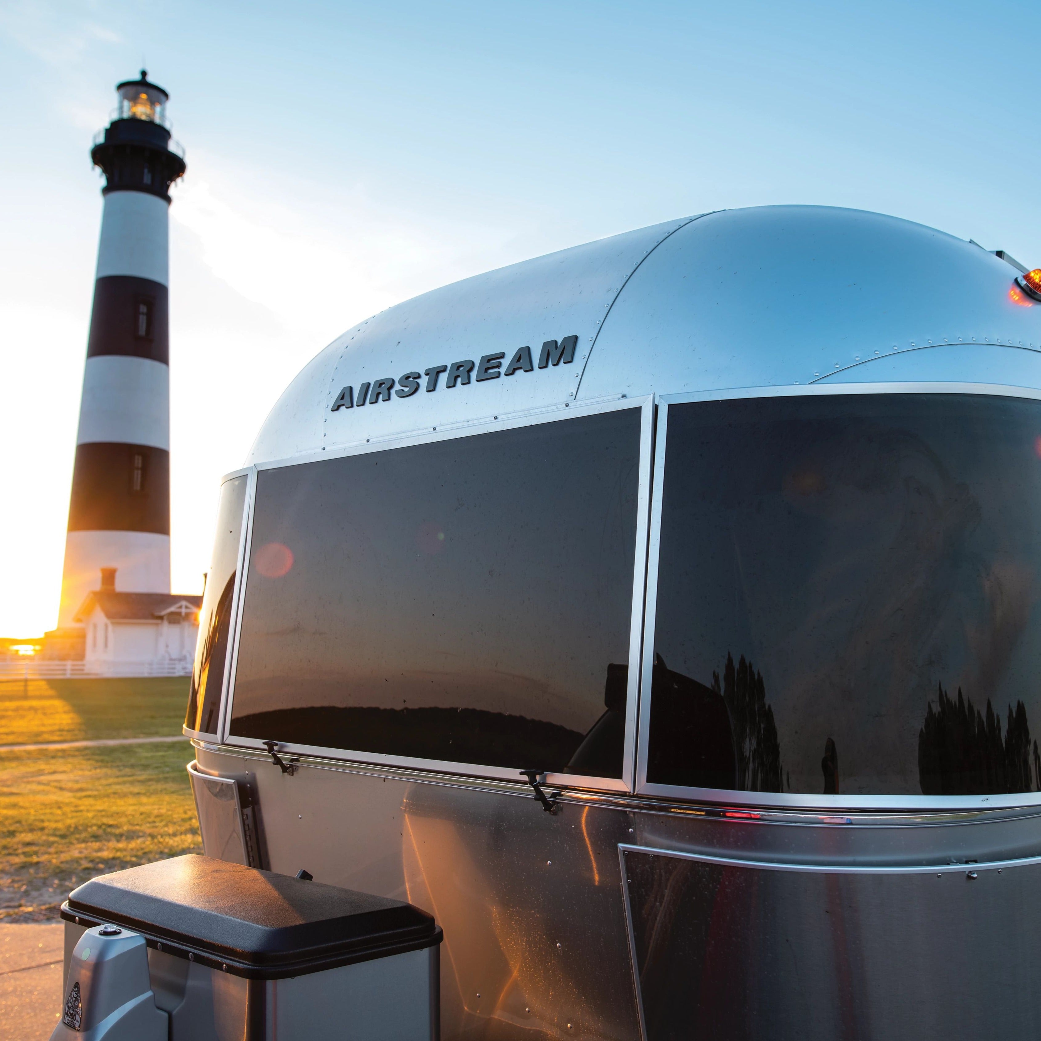 Airstream Logo Decal Black Chrome | Part # 386272, 386205-01