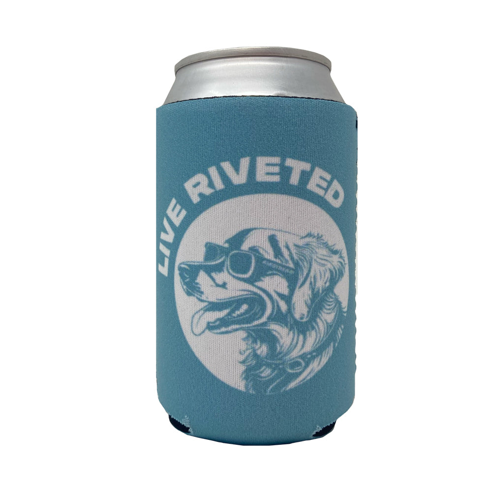 Airstream Dog with Sunglasses Can Cooler