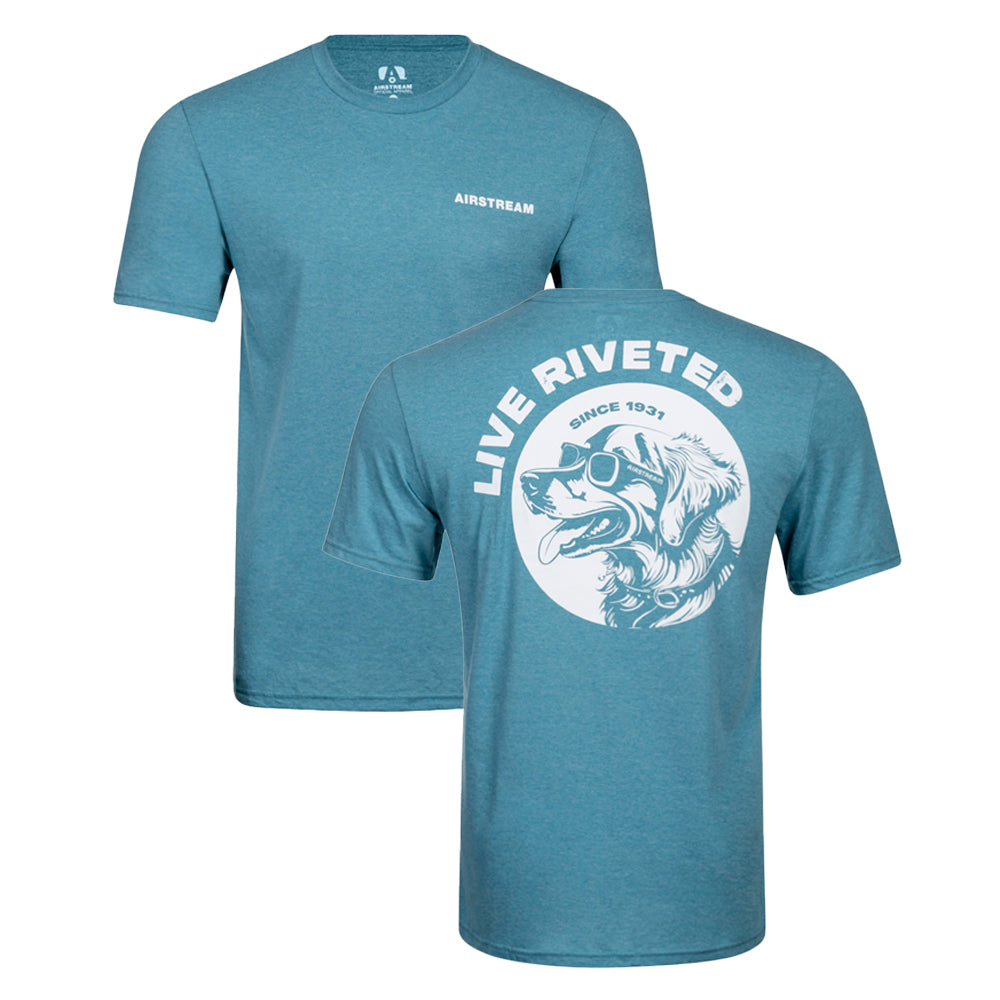 Airstream Dog with Sunglasses Tri-Blend T-Shirt