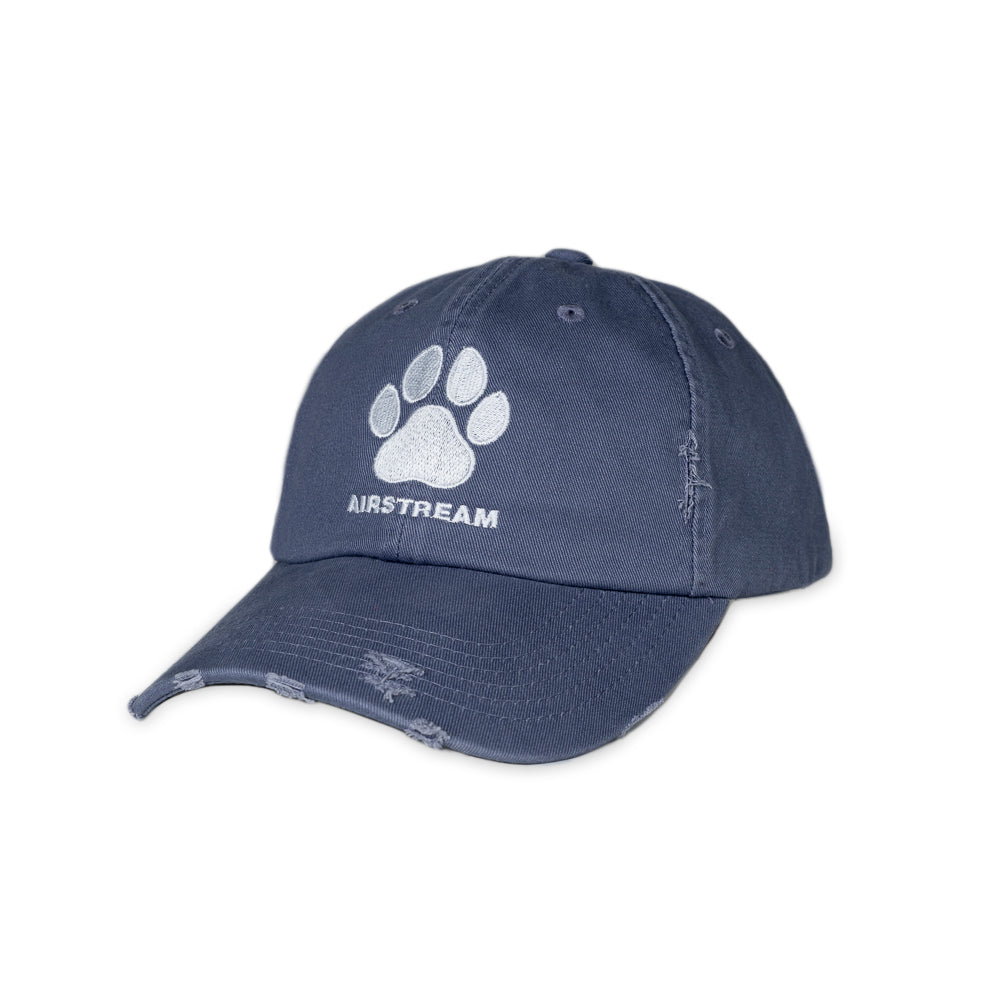 Airstream Paw Print Distressed Hat