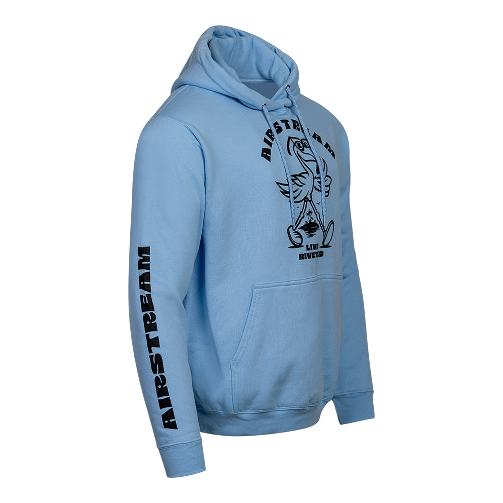 Airstream Live Riveted Flamingo Cartoon Hoodie