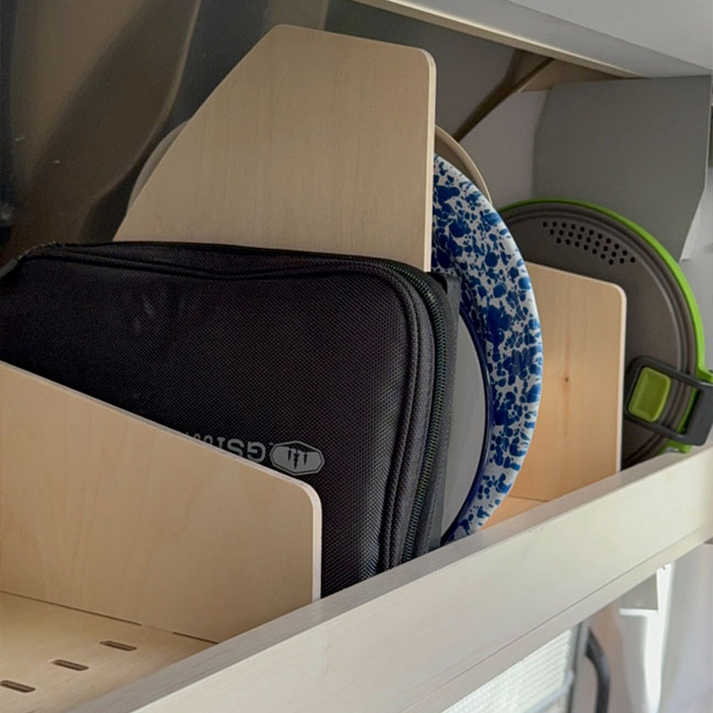 Airstream Roof Locker Organization by Airworthy Equipment Company