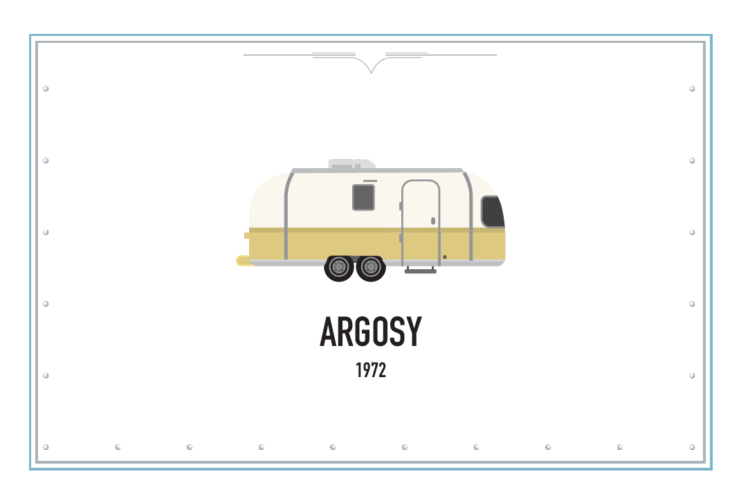 Argosy Airstream Vintage Greeting Cards 1
