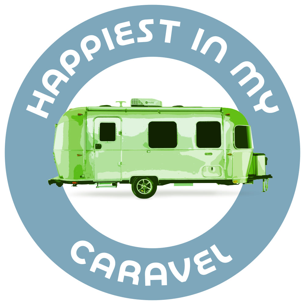 Happiest in My Airstream Stickers