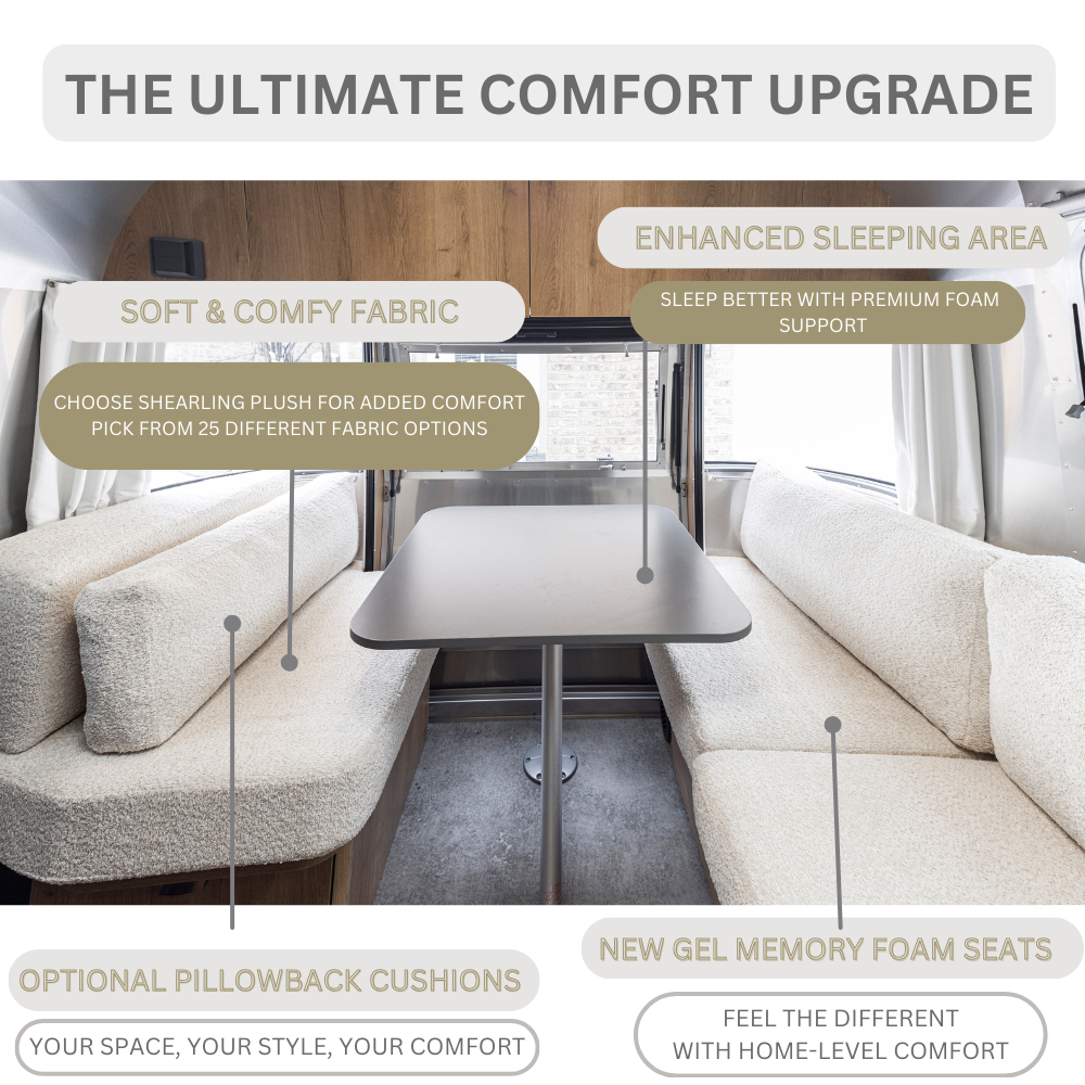 Airstream Custom Replacement Cushions for Pendleton Travel Trailers
