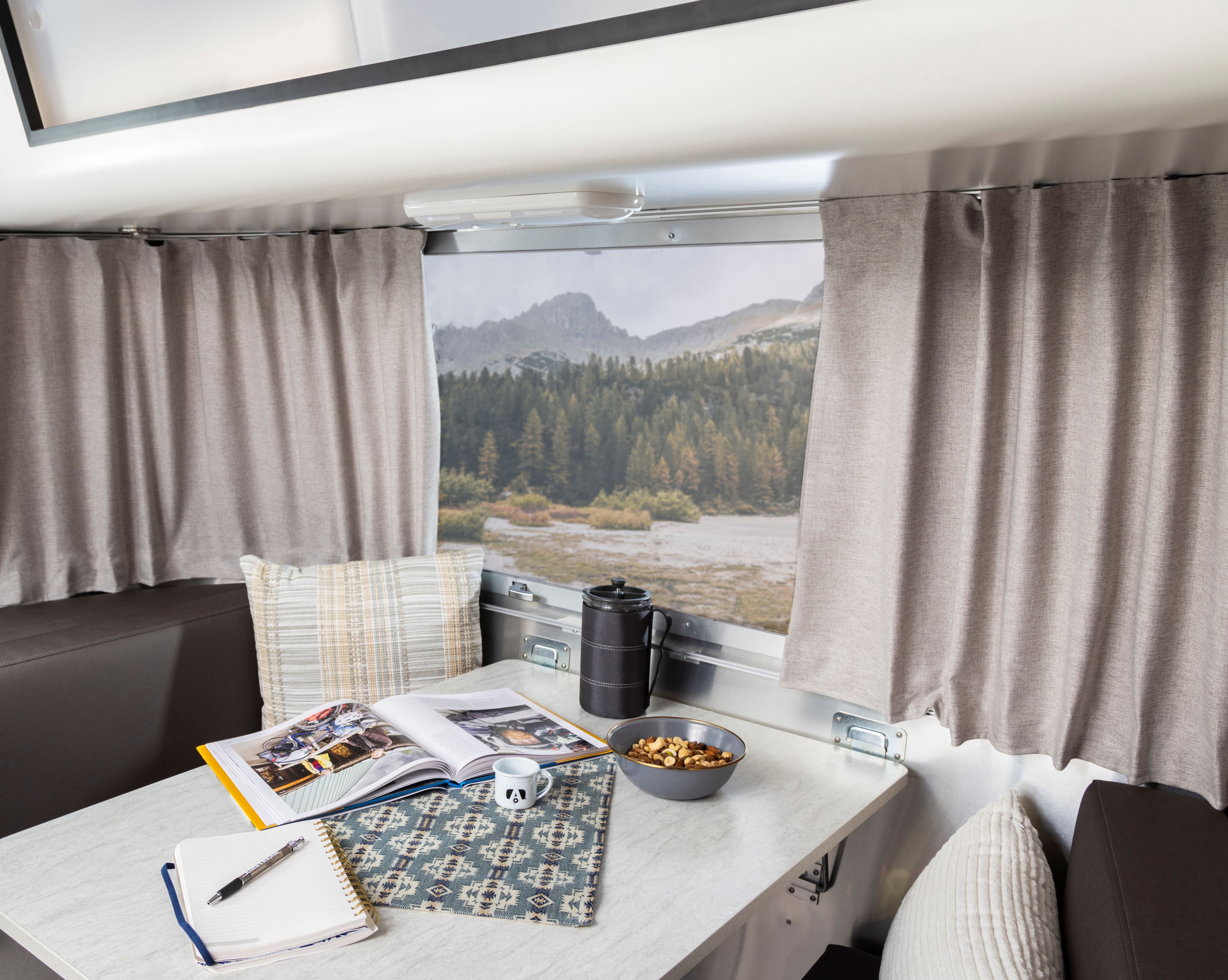 Airstream Solid Custom Curtains for Pan America Travel Trailers