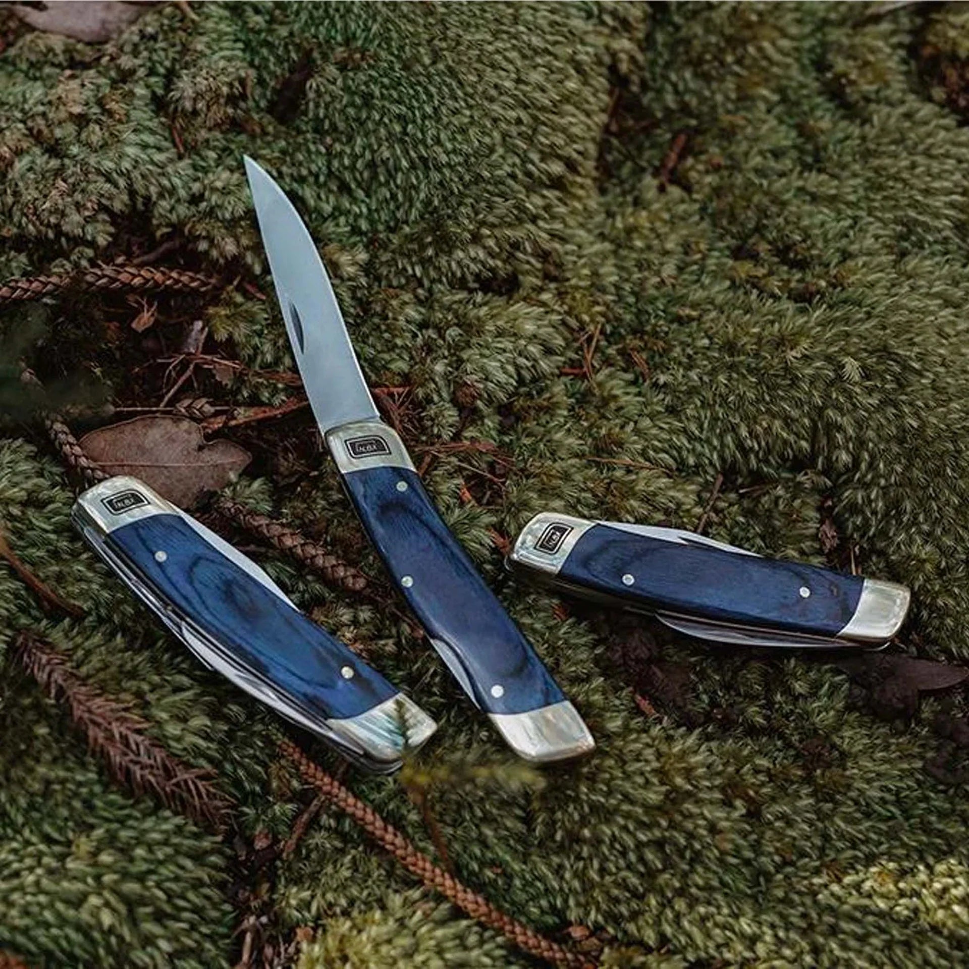 Double Blade Folding Pocket Knife by Barebones