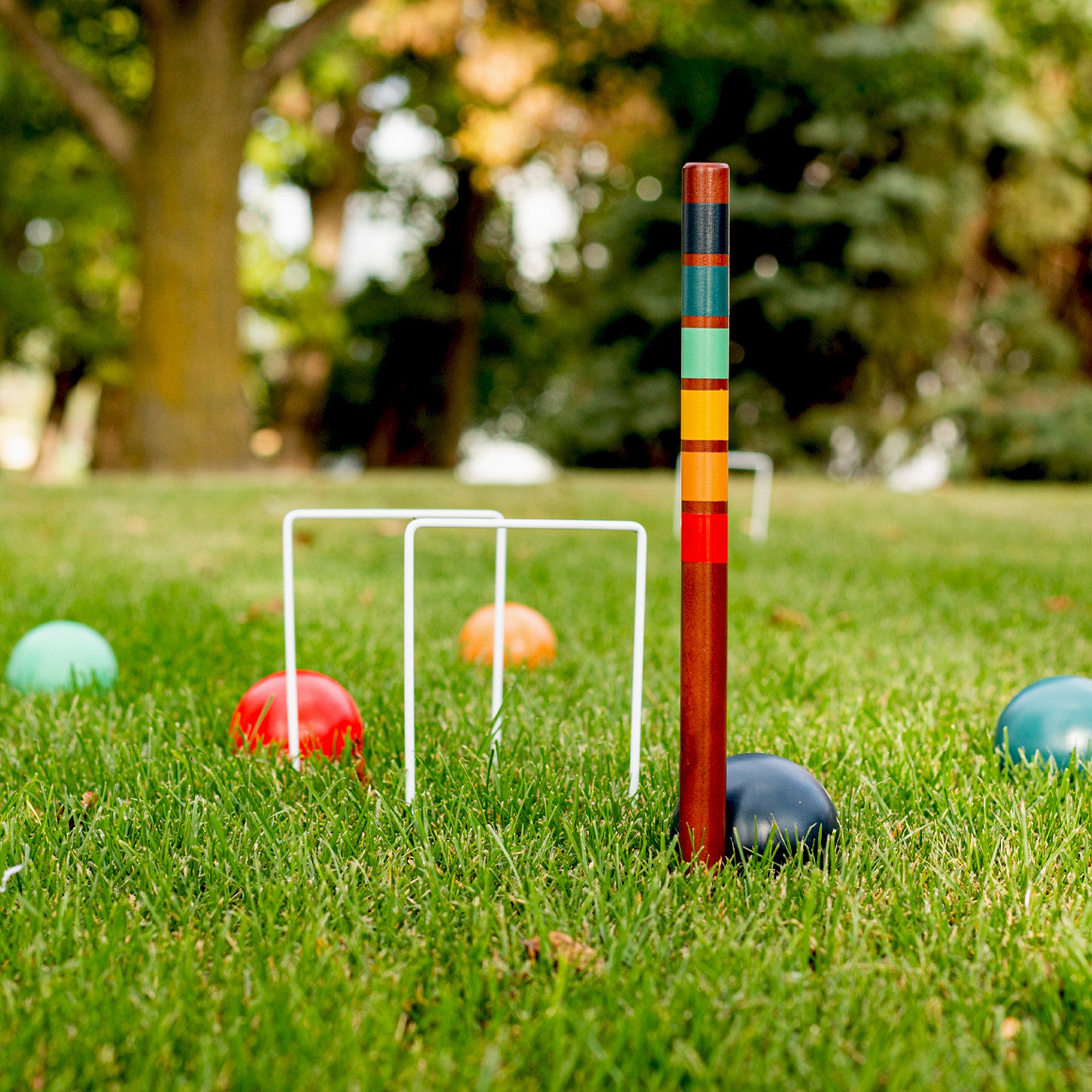 Elakai Croquet Stick And Hoops