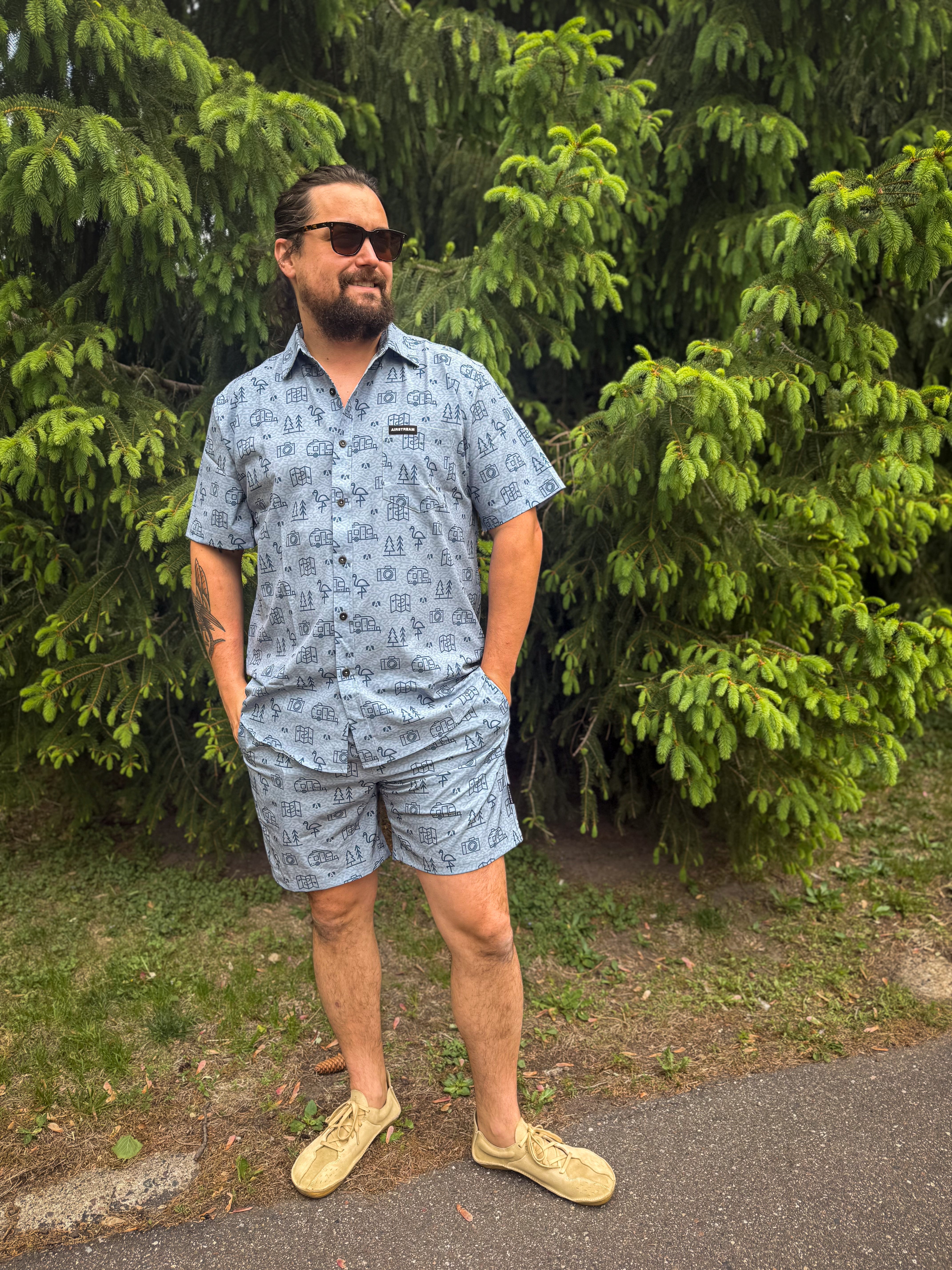 Airstream Conversational Button Down Shirt