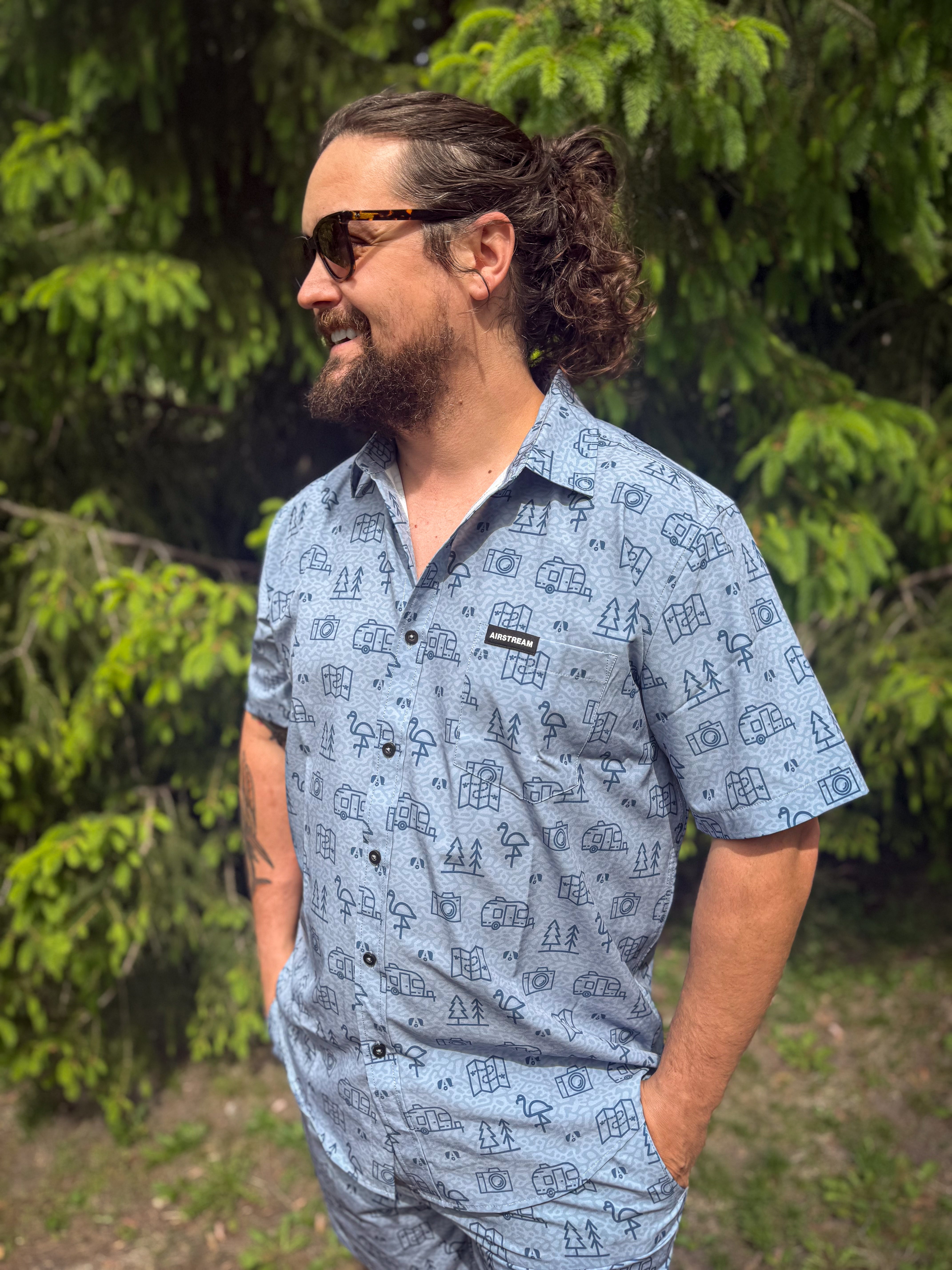 Airstream Conversational Button Down Shirt