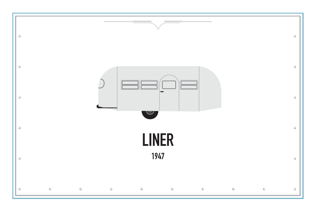Liner Airstream Vintage Greeting Cards 9