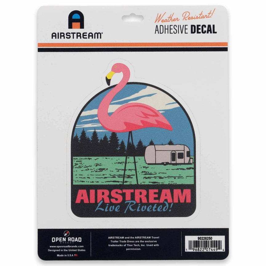Airstream Live Riveted Flamingo Decal