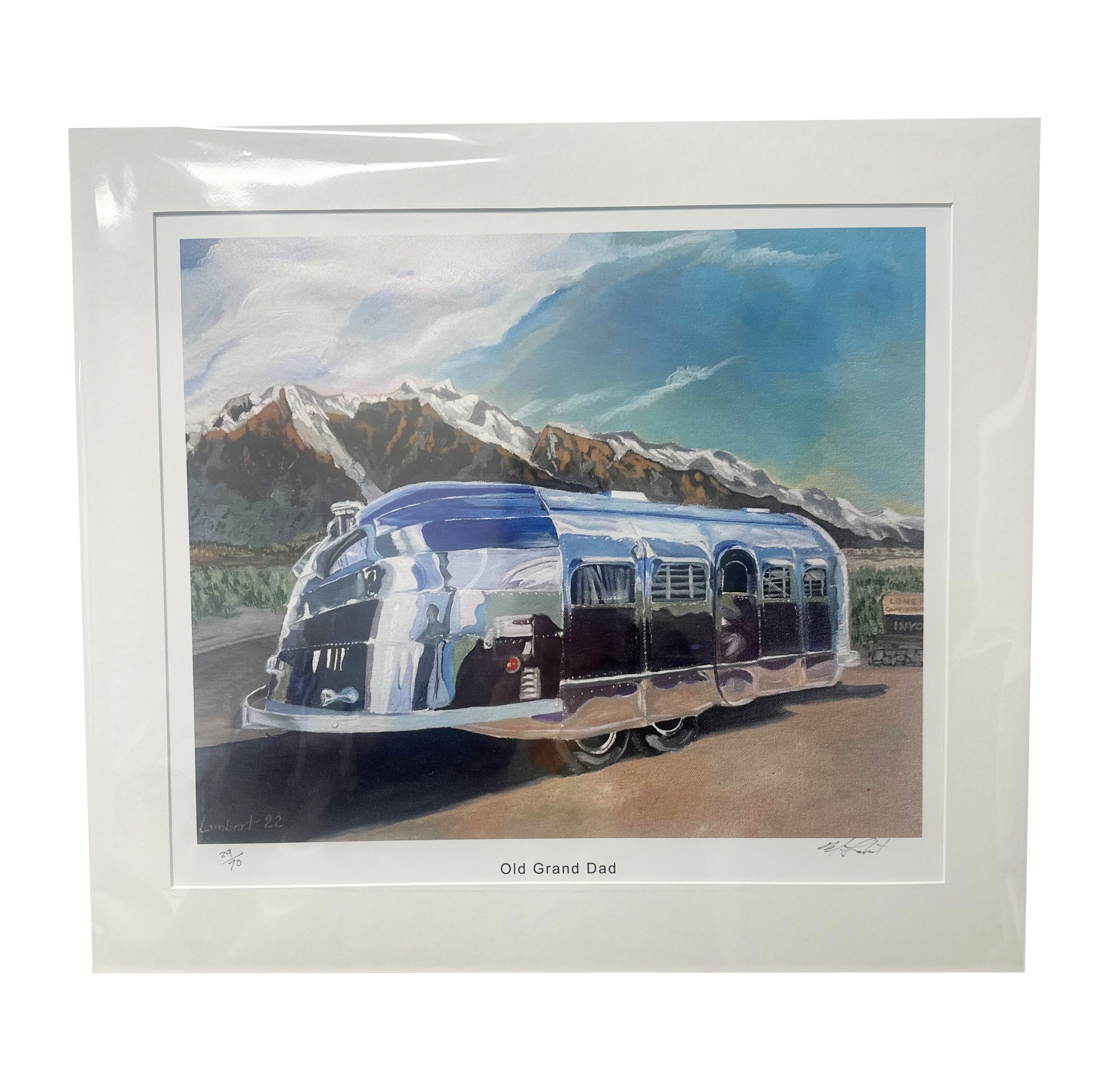 Airstream Old Grand Dad Limited Edition Print by Michael Lambert