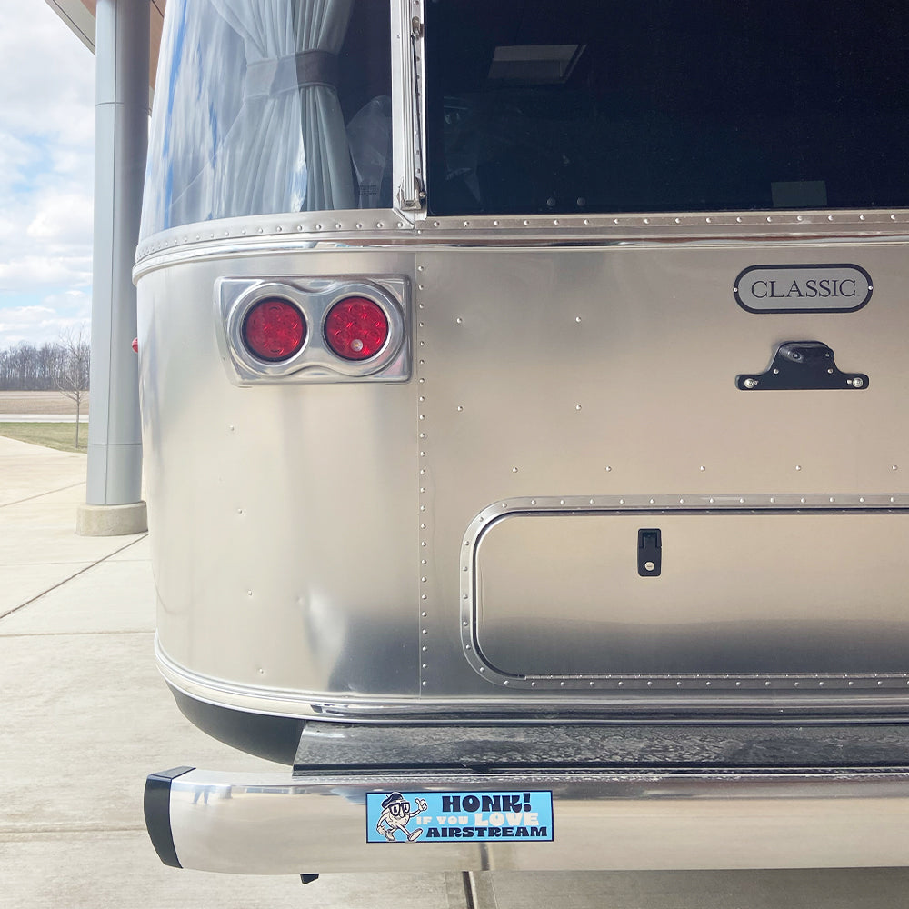 Honk If You Love Airstream Bumper Sticker