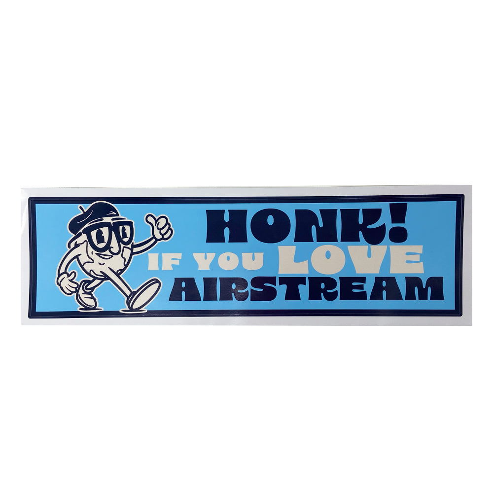 Honk If You Love Airstream Bumper Sticker