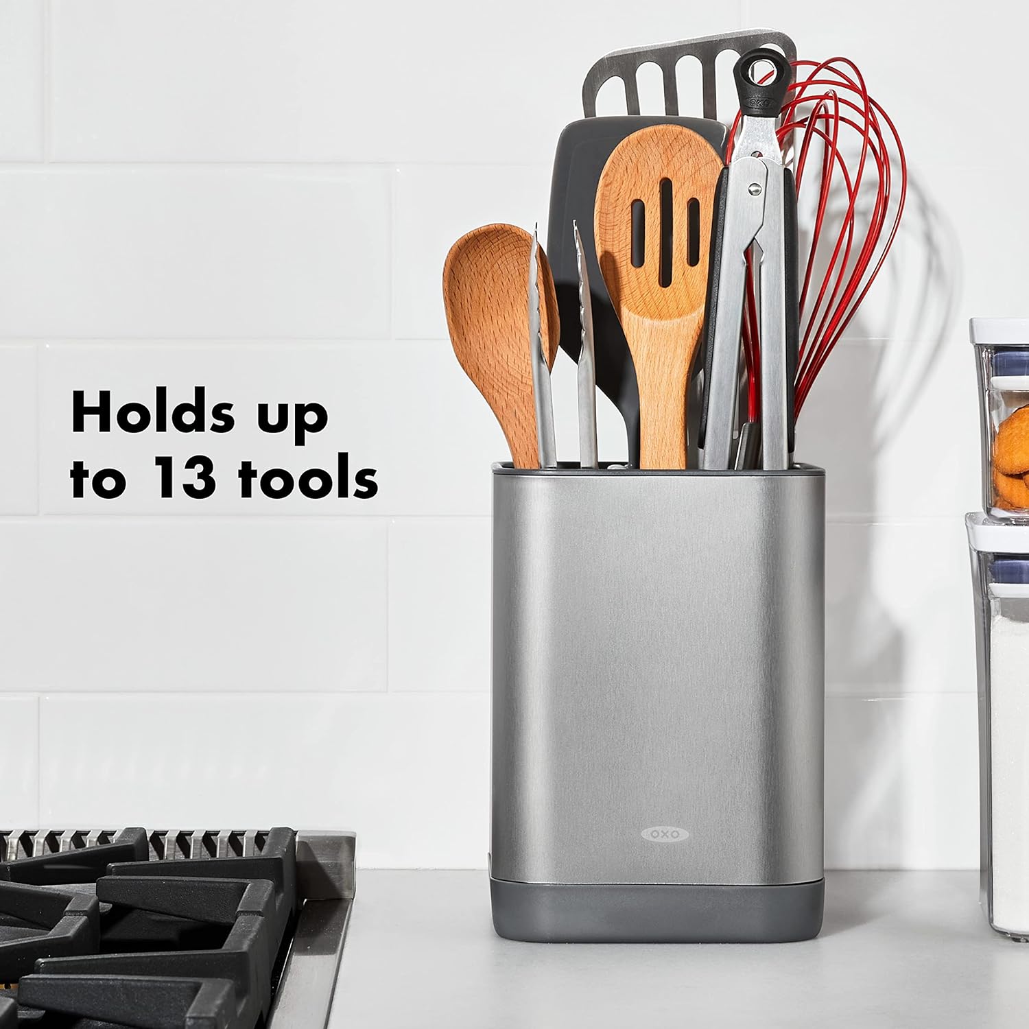 Adjustable Stainless Steel Utensil Holder by OXO