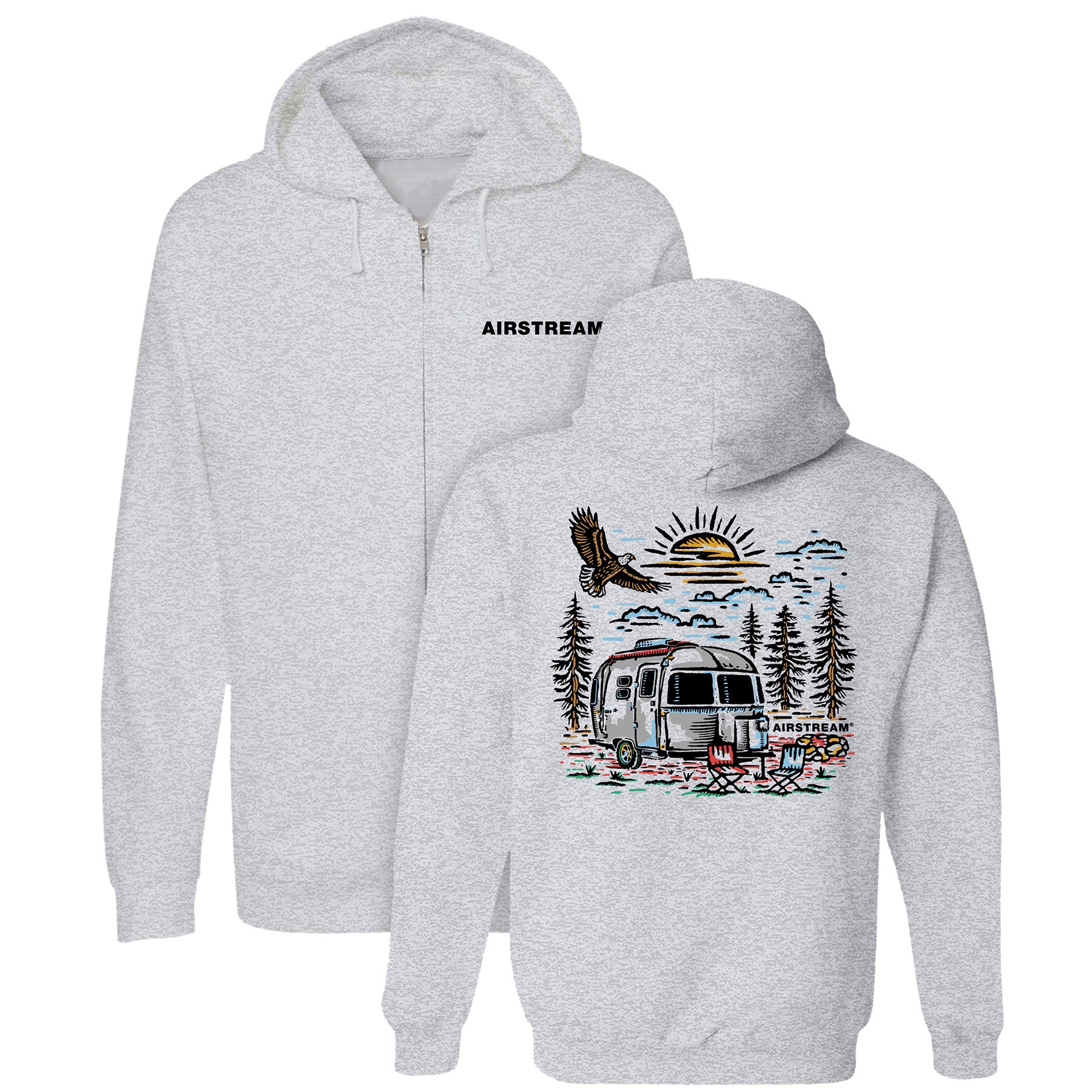 Airstream Eagle View Zip Up Hoodie