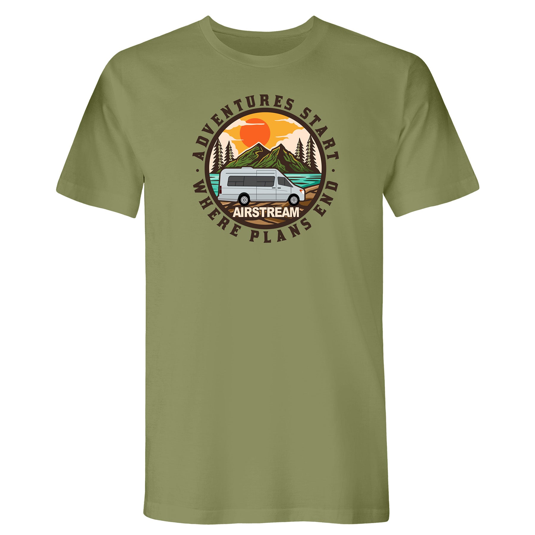 Airstream Touring Coach Adventure Starts T-Shirt