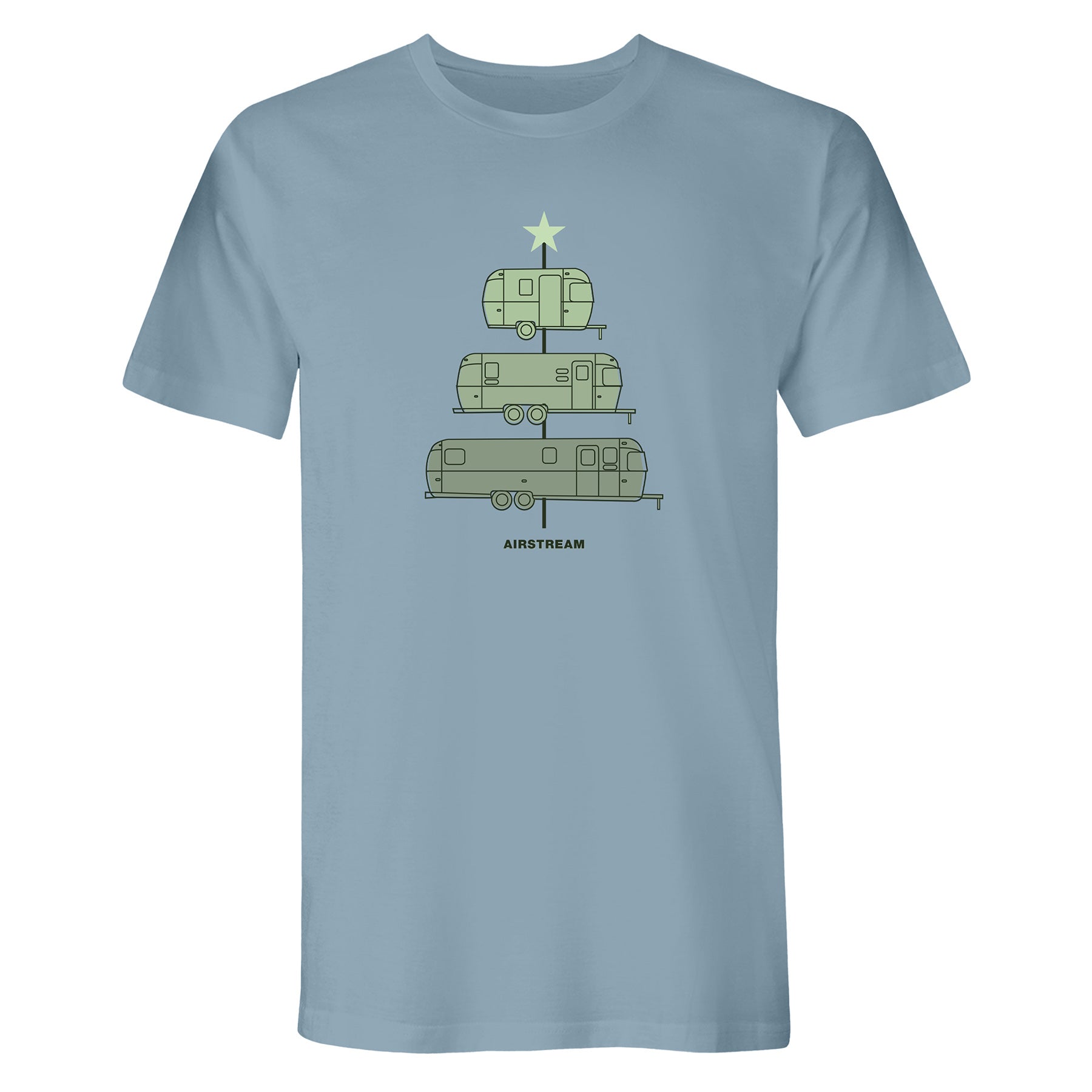Airstream Travel Trailer Christmas Tree T-Shirt