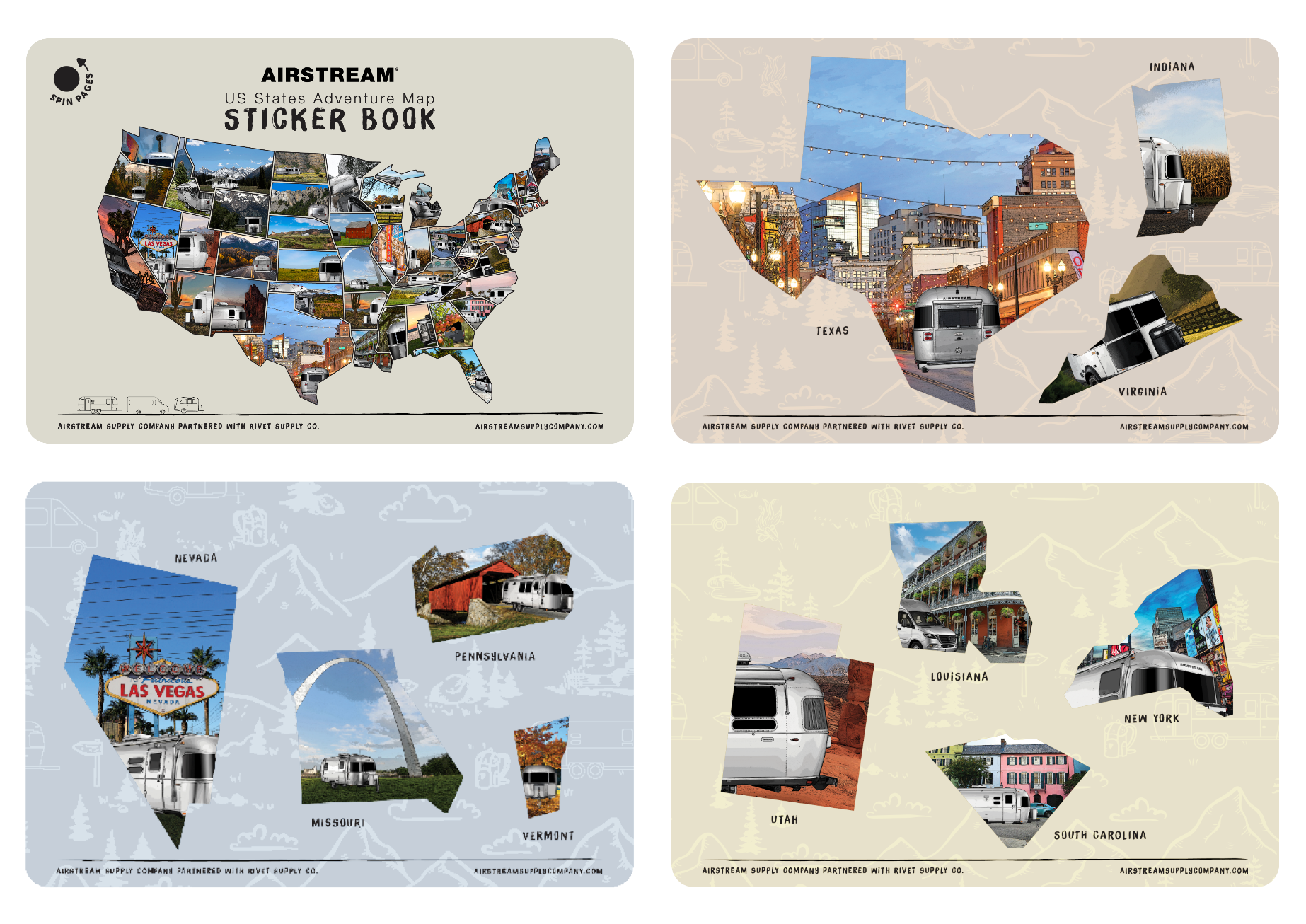 Airstream USA Adventure Map