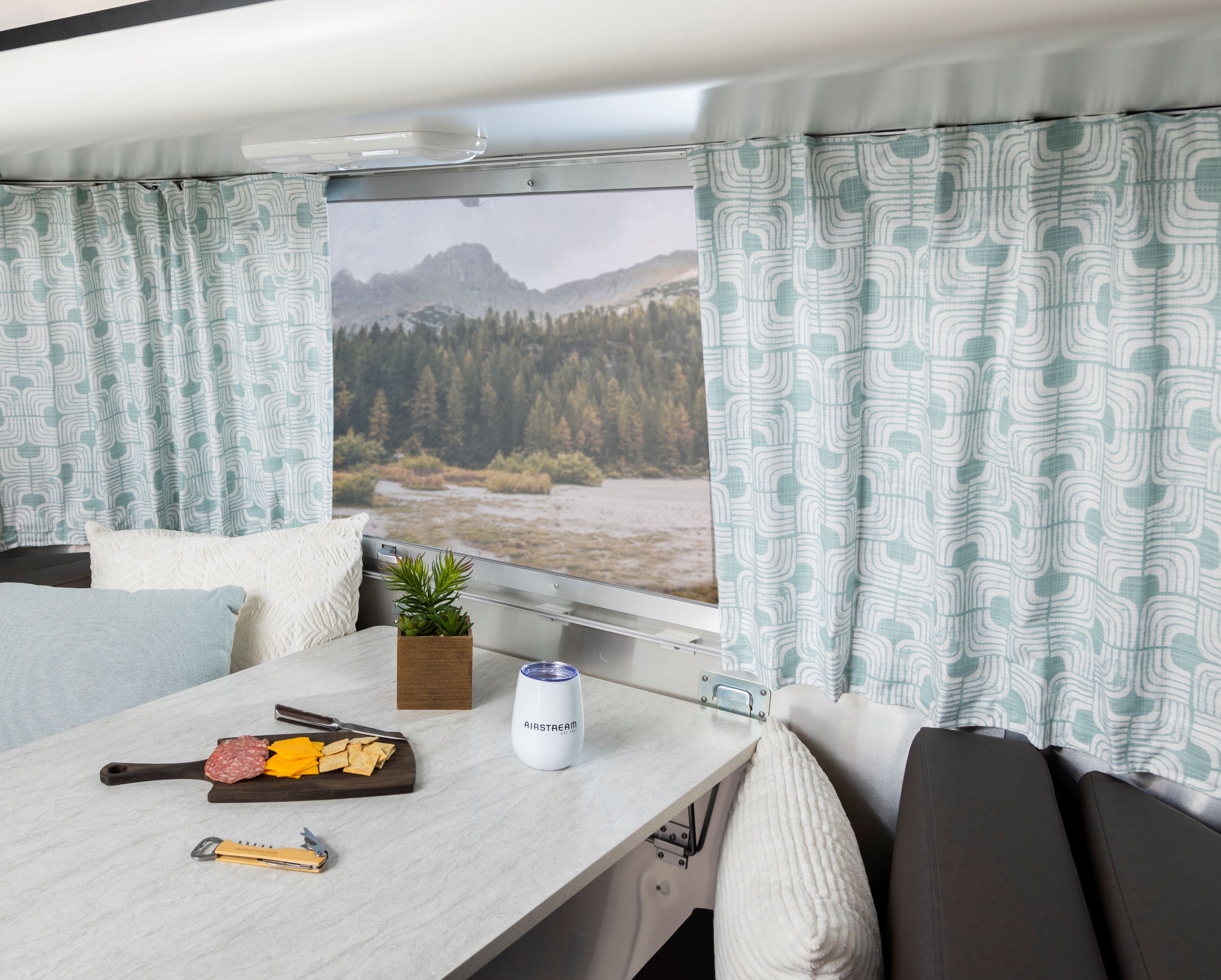 Airstream Printed Custom Curtains for Pan America Travel Trailers