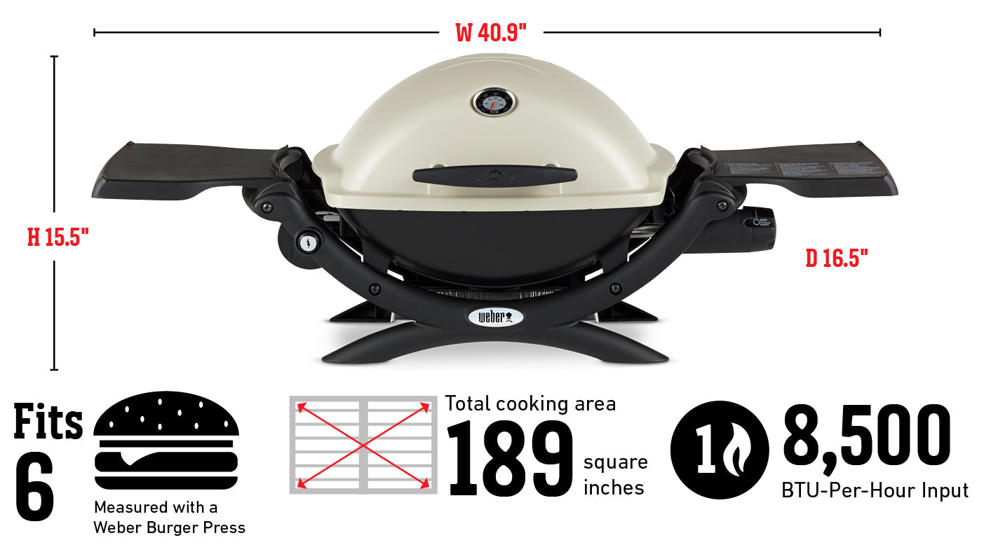 The Airstream Weber Q®1200 Gas Grill
