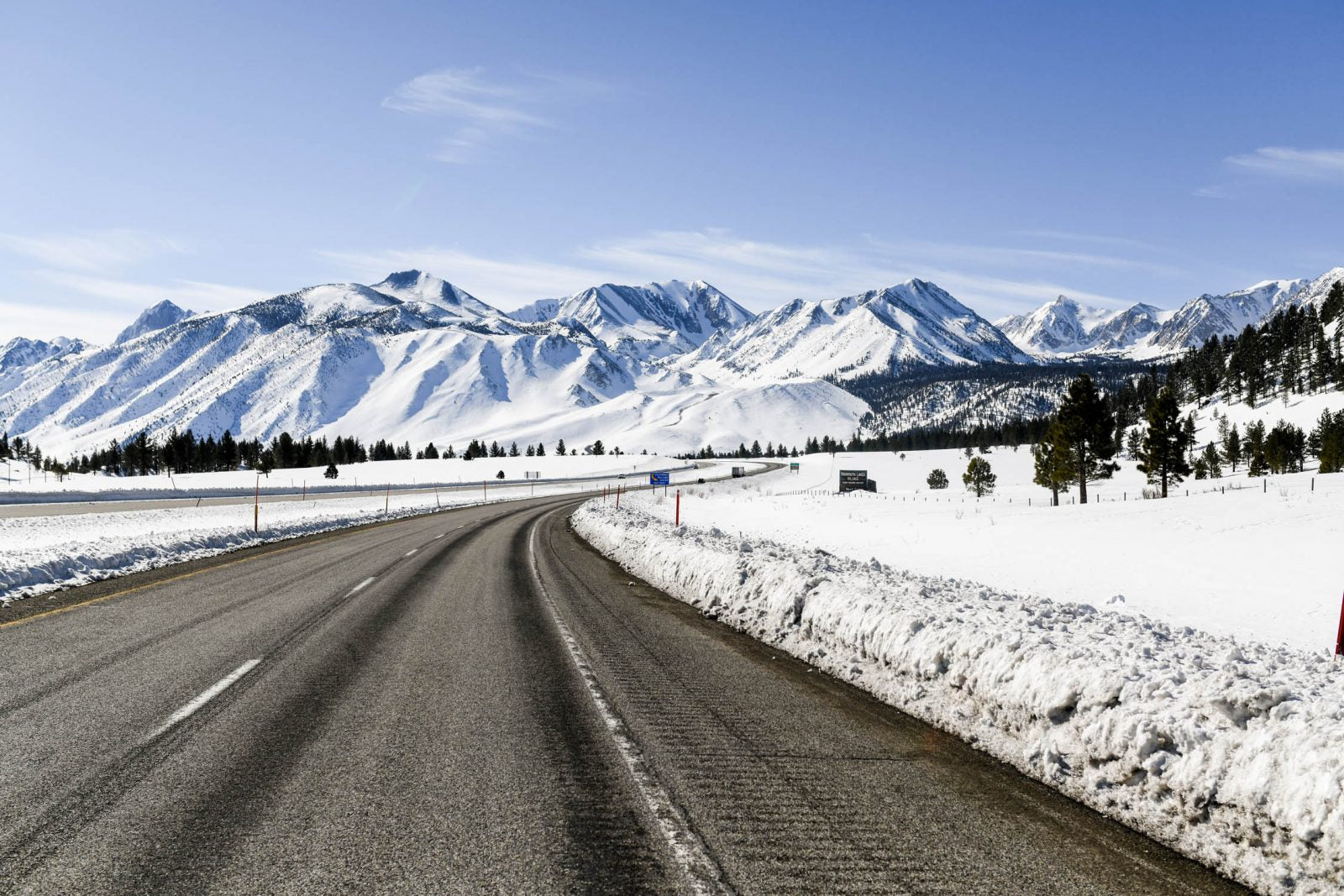 Road Through Snowy Mountains