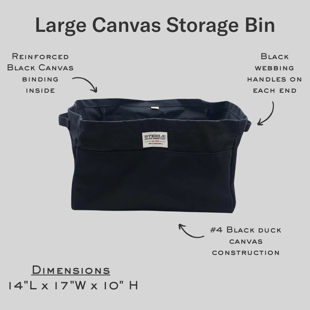 Large Canvas Storage Bins