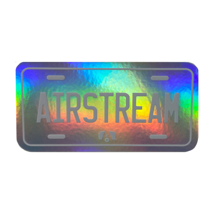 Airstream Holographic License Plate Sticker