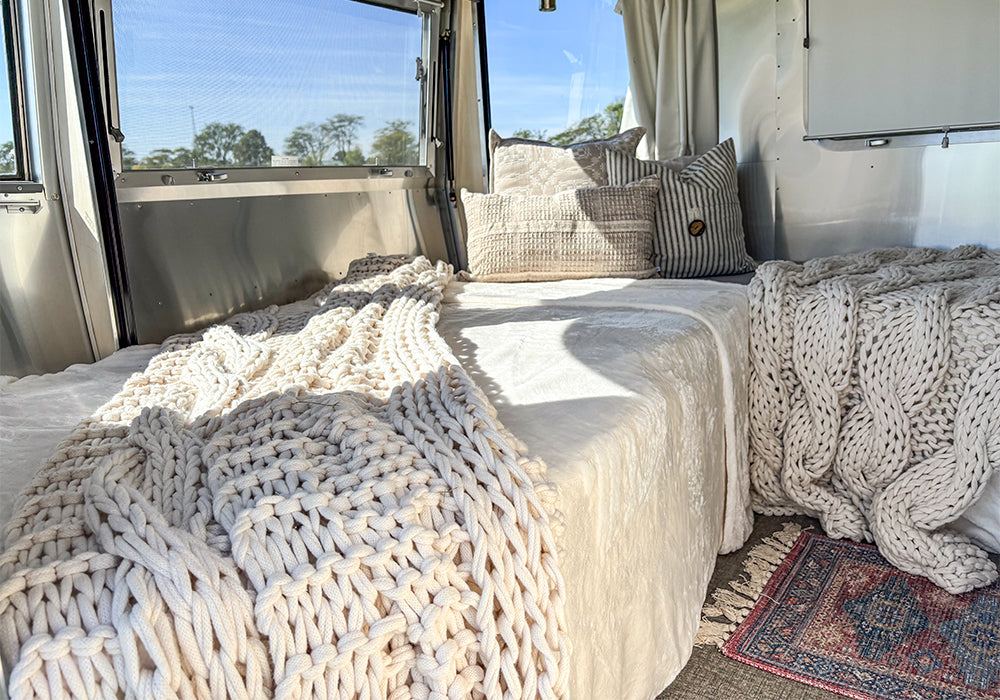 Airstream Dinette Memory Foam Topper for Pendleton Travel Trailers