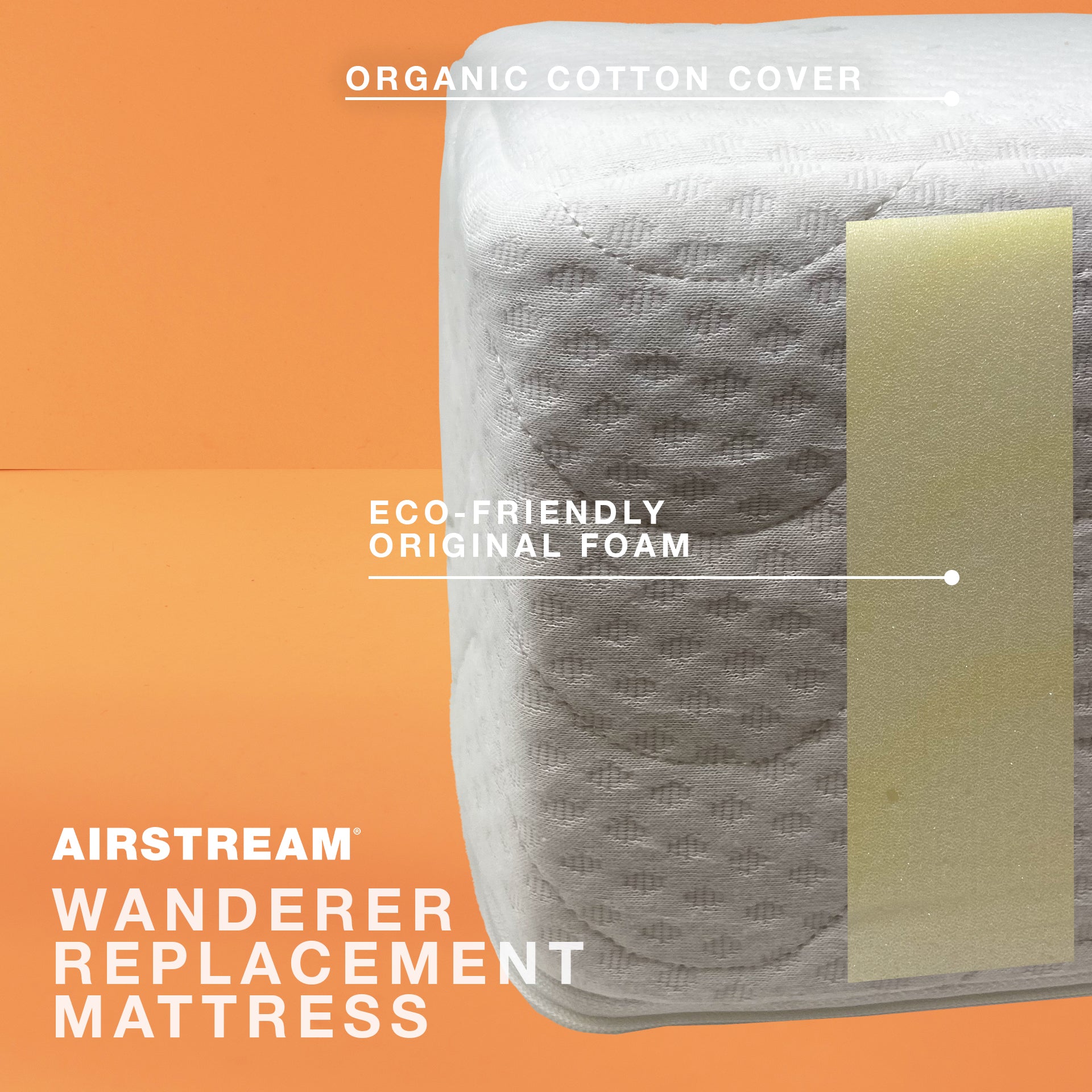 Airstream Replacement Mattress for Pendleton Travel Trailers